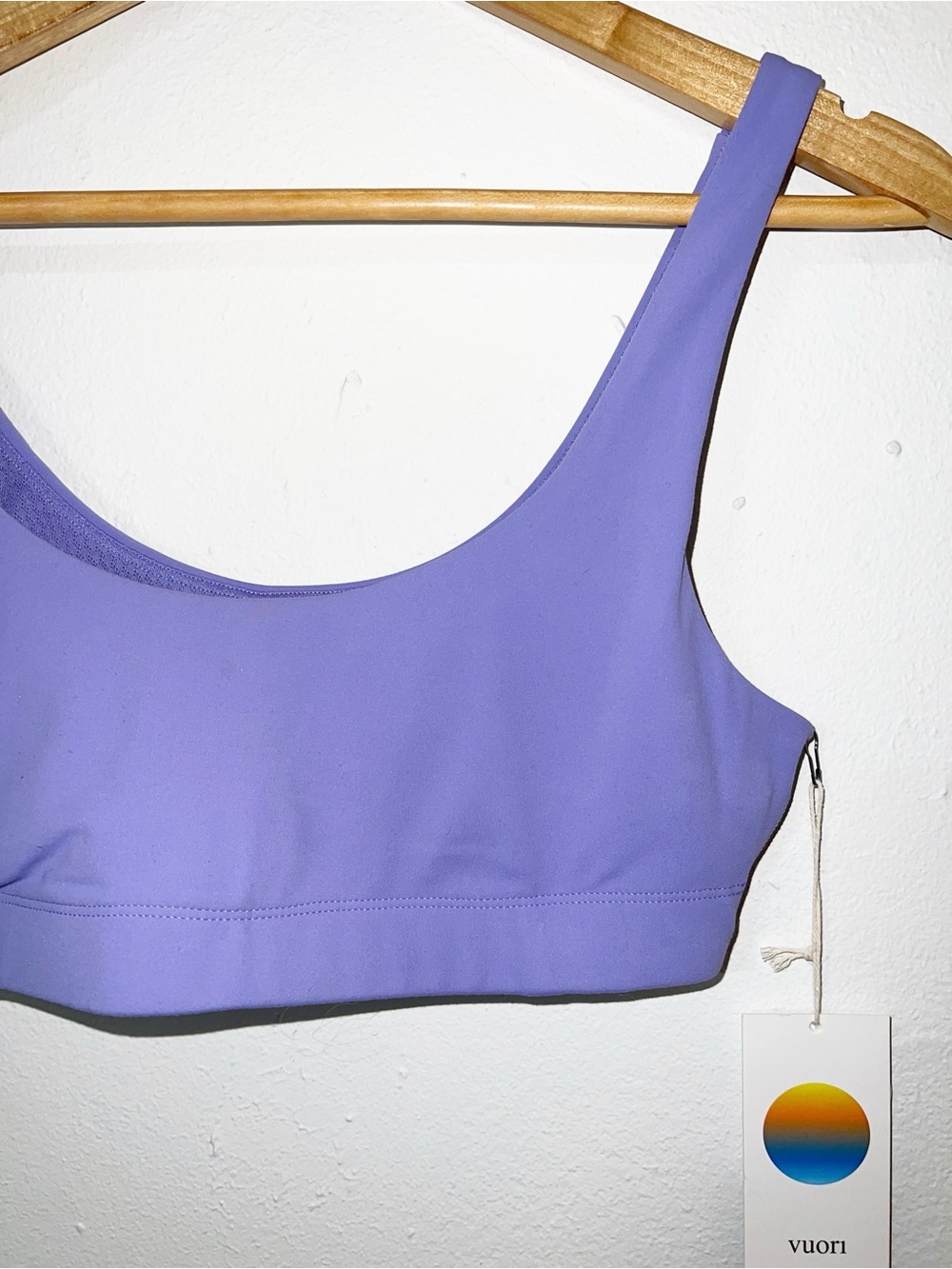 Vuori Lavender Scoop Ultra Violet Seamless Light Support Daily Bra Sports Bra - Picture 2 of 11